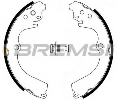 Колодки тормозные задние BREMSI GF0884 (фото 1)