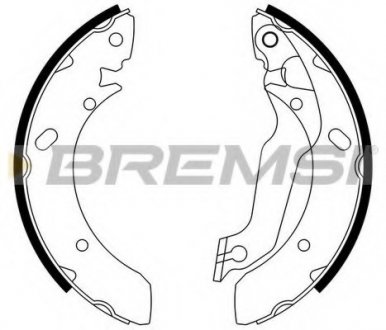 Колодки тормозные задние BREMSI GF0733 (фото 1)