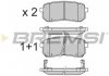 Колодки тормозные задние BREMSI BP3337 (фото 3)