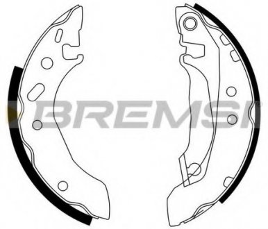 Колодки тормозные задние BREMSI GF0226 (фото 1)