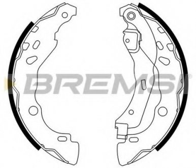 Колодки тормозные задние BREMSI GF0409