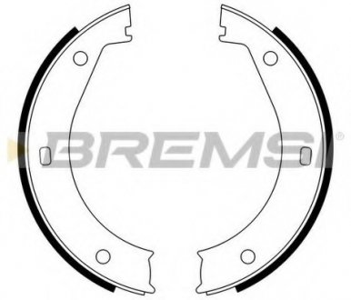 Колодки ручного тормоза BREMSI GF0076