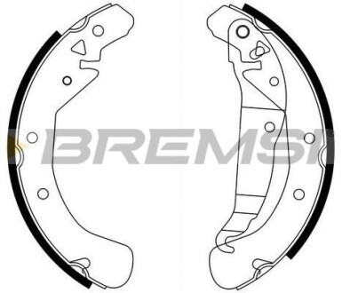 Гальмівні колодки зад. Combo 01-05/Astra F/G 91-05 (бараб.) (230x42) BREMSI GF0358