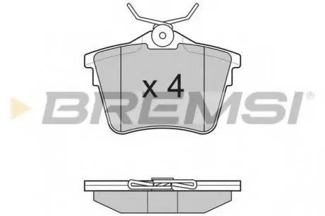 Тормозные колодки BREMSI BP3183