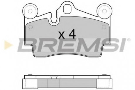 Гальмівні колодки зад. Audi Q7/Touareg/Cayenne (Brembo) (112,2x73,2x16,2) BREMSI BP3097 (фото 1)