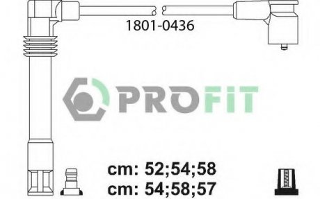 Високовольтні кабелі PROFIT 1801-0436 (фото 1)