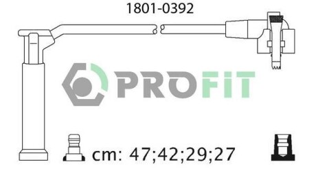 Комплект кабелів високовольтних PR PROFIT 1801-0392 (фото 1)