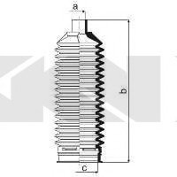 Пыльник рулевого механизма (GKN) SPIDAN 84035 (фото 1)