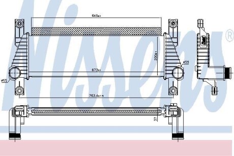 Интеркулер MAZDA BT 50 II (11-) 2.2 TDCI NISSENS 96222