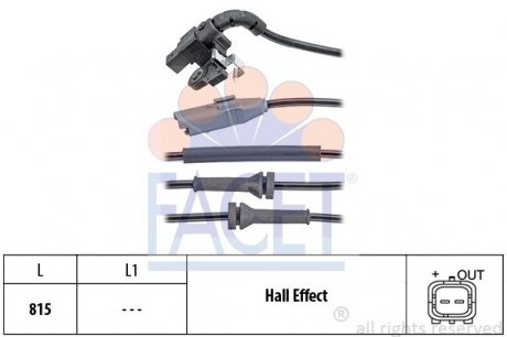 Датчик скорости (ABS) FACET 21.0150 (фото 1)