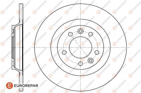 8708309198 ДИСК ГАЛЬМ?ВНИЙ EUROREPAR 1618861880 (фото 1)