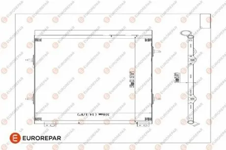 Радiатор кондицiонера EUROREPAR E163371