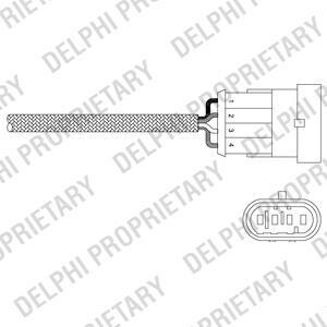 Лямбда-зонд ALPHAROMEO/FIAT/LANCIA 147/146/Spider/Doblo/Panda/Stilo/Lybra "1,6-2,0L "00>> запчасти DELPHI ES20344-12B1