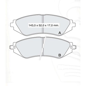 Колодка тормозная Лачетти перед. (к-т 4 шт) DAFMI D133SM