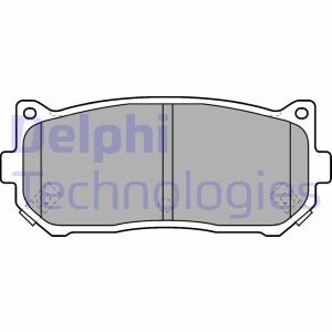 Комплект тормозных колодок, дисковый тормоз DELPHI LP1528