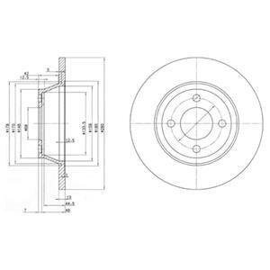 Гальмівний диск DELPHI BG2783