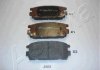 Колодки гальмівні задні дискові HYUNDAI i30 (вир-во) ASHIKA 51-0H-H03 (фото 2)