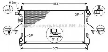 Радиатор AVA FTA 2399