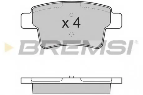 Тормозные колодки зад. Citroen C4 Picasso 06- (Bosch) BREMSI BP3331