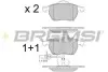 Тормозные колодки перед. Passat B5/Audi A4/A6 00-05 BREMSI BP2816 (фото 1)