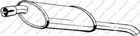 Глушитель задняя часть OPEL ASTRA F 91-96 (185-009) BOSAL 185009