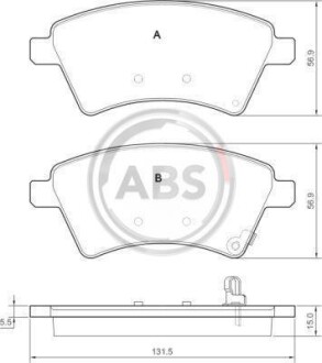 Тормозные колодки перед Suzuki SX4 04> A.B.S. A.B.S. 37532