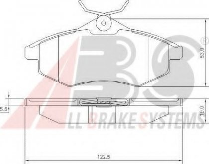 Тормозные колодки перед. Citroen C2/C3 02- (TRW) (A.B.S. A.B.S. 37307