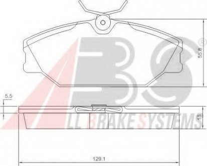 Тормозные колодки перед. Clio/Megane/Laguna 93- (T A.B.S. A.B.S. 37138