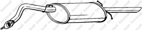 Глушник задній DAEWOO LANOS 1.5L BOSAL 278875 (фото 1)