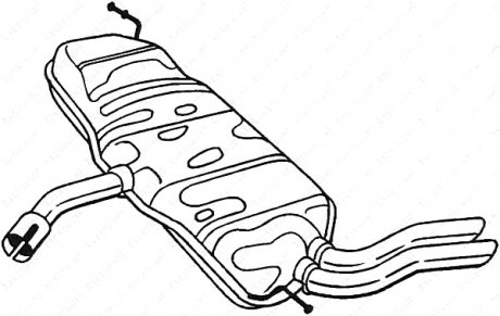 Задній. глушник,випускна сист. 227-231 BOSAL 227231 (фото 1)