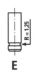 Клапан выпускной OPEL 4380/RCR EX FRECCIA R4380/RCR