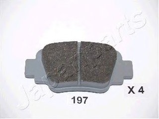 Колодки тормозные дисковые NISSAN зад. MICRA 93- K JAPAN PARTS JAPANPARTS PP-197AF