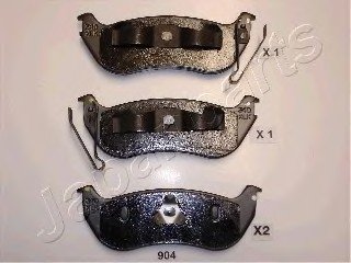 Колодки гальмівні дискові JEEP зад. CHEROKEE 2,5C JAPAN PARTS JAPANPARTS PP-904AF