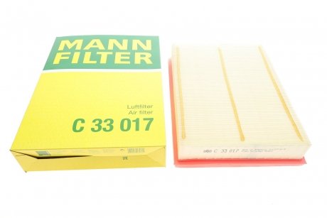 Фильтр воздушный TOYOTA HILUX 2.4 D 15- -FILTER MANN (Манн) C33017 (фото 1)