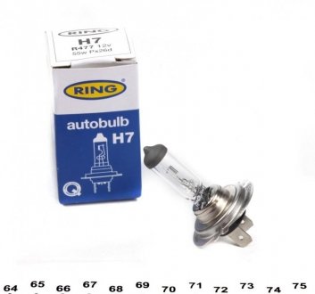 Автолампа 55 W 12 V прозора RING R477