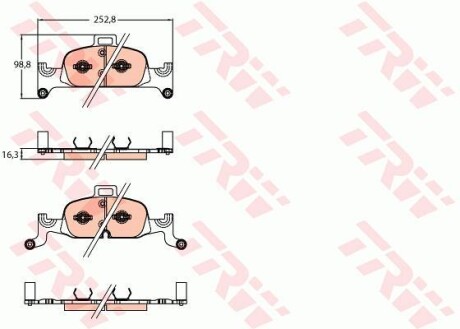 Колодки гальмівні TRW TRW GDB2126