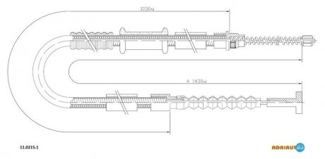 Трос зупиночних гальм ADRIAUTO 11.0215.1