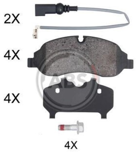 Гальмівні колодки дискові A.B.S. A.B.S. 35075