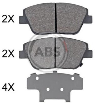 Колодки тормозные пер. Optima/K5/Elantra 11- A.B.S. A.B.S. 35033