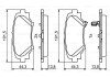 Комплект тормозных колодок 0 986 494 803 BOSCH 0986494803 (фото 1)