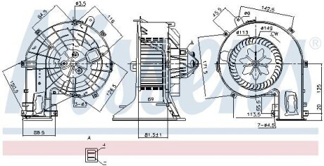 Вентилятор салона NISSENS 87401