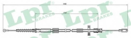 Трос ручного гальма LP LPR C0050B