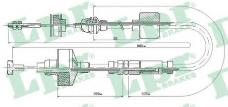 Трос зчеплення LP LPR C0309C