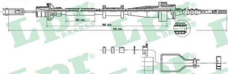 Трос зчеплення LP LPR C0116C