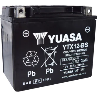 Аккумулятор 6 CT-10,5-L AGM YUASA YTX12-BS