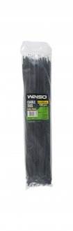 Хомуты пластиковые черные 4,8x380 (100шт).) WINSO 248380