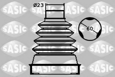 Ремонтний комплект пильника шруса з елементами монтажу SASIC 1904042