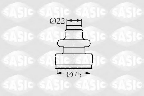 Ремонтний комплект пильника шруса з елементами монтажу SASIC 2933593