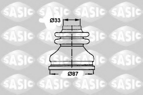Ремонтний комплект пильника шруса з елементами монтажу SASIC 2873783 (фото 1)