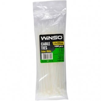 Стяжки білі 100 шт WINSO 136200 (фото 1)